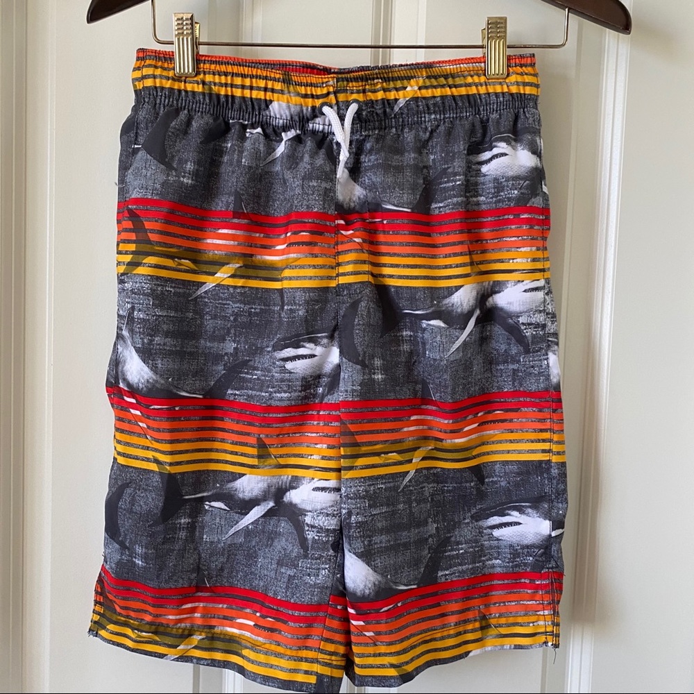 NWOT Children's Place Boys XL Swim Trunks Sharks